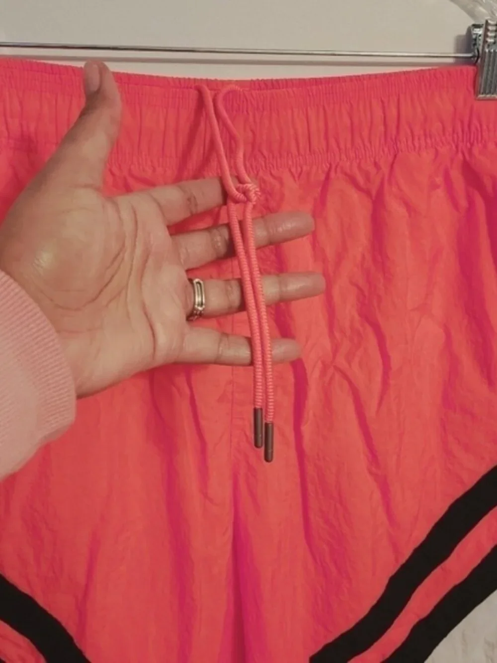 Air Jordan | Men's Retro Pink and Black Colorblock Legacy Swim Shorts (Size 3XL)